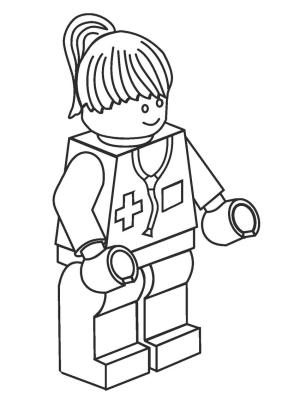 Hemşire boyama sayfası,  coloring page, Lego Hemşire, 