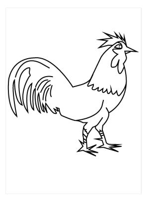 Hen boyama sayfası,  coloring page, Fransız Hen, 