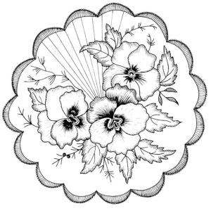 Hercai Menekşe boyama sayfası, coloring page, Güzel hercai menekşe,