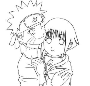 Hinata boyama sayfası,  coloring page, Naruto Ve Hinata, 