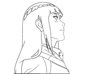 Hinata boyama sayfası,  coloring page, Hinata Komik, 