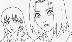 Hinata boyama sayfası,  coloring page, Hinata Ve Sakura, 