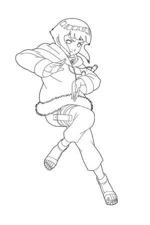 Hinata boyama sayfası,  coloring page, Naruto’dan Hinata, 