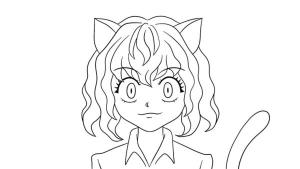 Hindi boyama sayfası,  coloring page, ネフェルピトーのキャラクターの特徴は、彼女の猫のような低静止です。, 