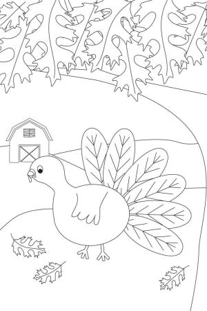 Hindi boyama sayfası,  coloring page, Çiftlikte şirin Türkiye, 