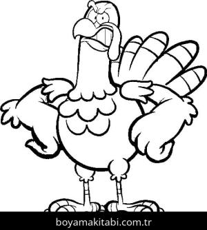 Hindi boyama sayfası – çizgi film temalı, basit çizim