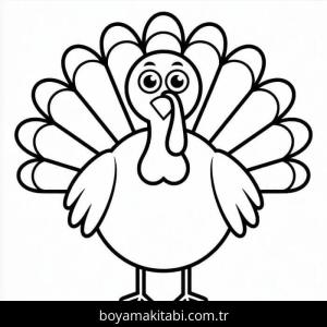 Hindi boyama sayfası – çizgi film temalı, basit çizim