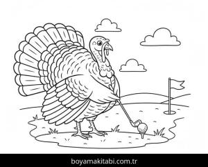 Hindi boyama sayfası – renkli çizimler, okul öncesi