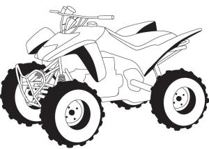 Honda boyama sayfası,  coloring page, Honda Atv Dörtlü, 