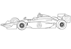 Honda boyama sayfası,  coloring page, f1 Honda Lotus, 