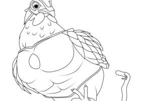 Horoz boyama sayfası,  coloring page, Horoz boyama sayfası 1, 