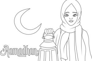 Hoşgeldin Ramazan boyama sayfası,  coloring page, Ramazan boyama sayfası. 1, 