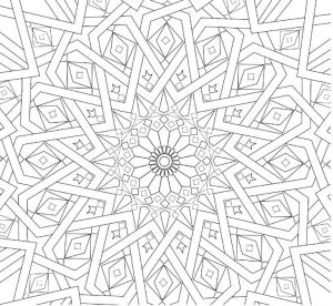 Hoşgeldin Ramazan boyama sayfası,  coloring page, Harika islami desen boyama sayfası, 