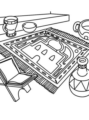 Hoşgeldin Ramazan boyama sayfası,  coloring page, Dua için yer, 