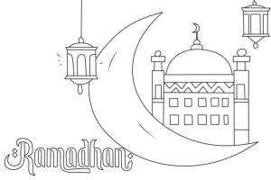 Hoşgeldin Ramazan boyama sayfası,  coloring page, Ramazan boyama sayfası, 