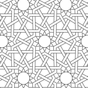 Hoşgeldin Ramazan boyama sayfası,  coloring page, Güzel Müslüman deseni., 