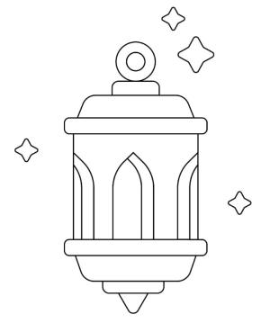 Hoşgeldin Ramazan boyama sayfası,  coloring page, Ramazan için lamba boyama sayfası., 