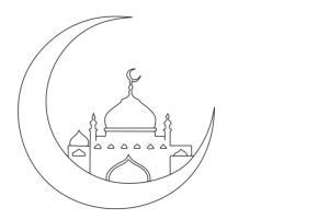 Hoşgeldin Ramazan boyama sayfası,  coloring page, Ramazan’ın renklendirilmesi için resim. 2, 