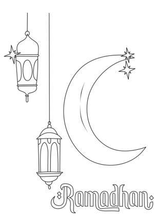 Hoşgeldin Ramazan boyama sayfası,  coloring page, Ramazan boyama için resim, 