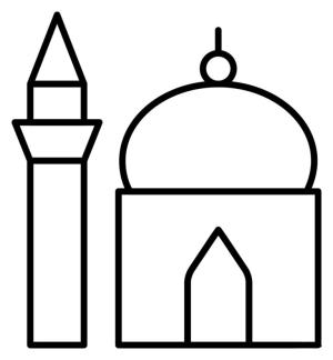 Hoşgeldin Ramazan boyama sayfası,  coloring page, Cami boyama sayfası., 