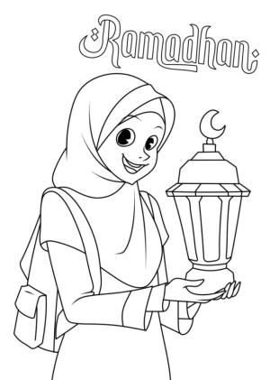 Hoşgeldin Ramazan boyama sayfası,  coloring page, Ramazan’ın renklendirilmesi için resim., 