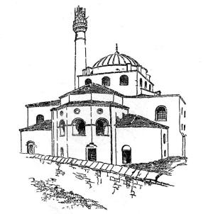 Hoşgeldin Ramazan boyama sayfası,  coloring page, Antik cami., 