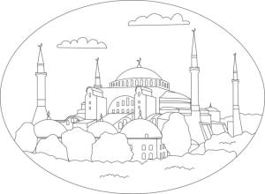 Hoşgeldin Ramazan boyama sayfası,  coloring page, Harika bir cami., 