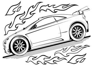 Hot Wheels boyama sayfası,  coloring page, Hot Wheels 7, 