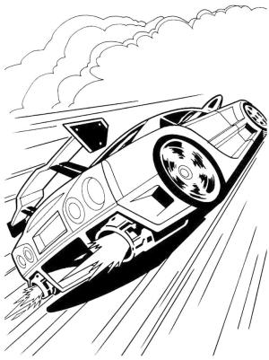 Hot Wheels boyama sayfası,  coloring page, Hot Wheels aracı, 