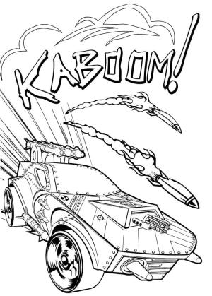 Hot Wheels boyama sayfası,  coloring page, İnanılmaz Hot Wheels arabası, 