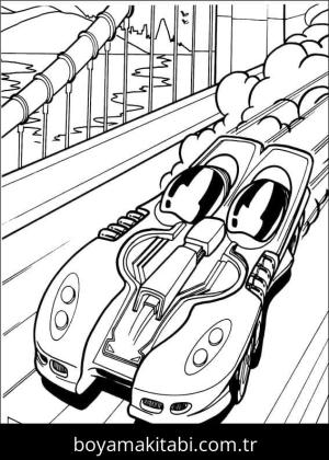 Hot Wheels boyama sayfası – ücretsiz yazdır, boyama etkinliği