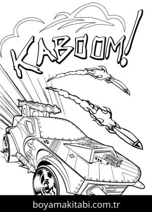 Hot Wheels boyama sayfası – yaratıcılık, eğlenceli etkinlik