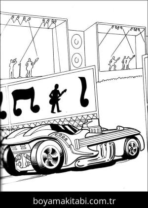 Hot Wheels boyama sayfası – evde etkinlik, ücretsiz yazdır