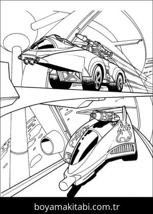 Hot Wheels boyama sayfası – boyama çalışması, yaratıcılığı geliştirir