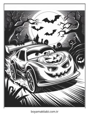 Hot Wheels boyama sayfası – PDF indir, sevimli karakter