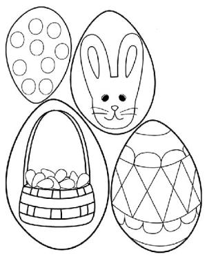 Huevo De Pascua boyama sayfası,  coloring page, Sürpriz yumurta Avı, 