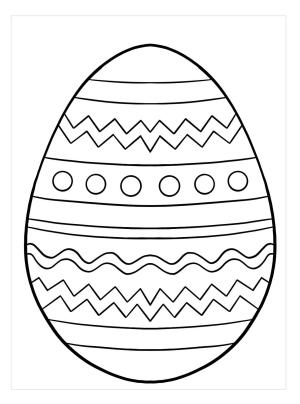 Huevo De Pascua boyama sayfası,  coloring page, Sevimli Paskalya Yumurtası, 