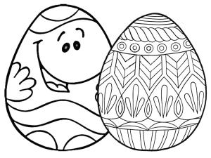 Huevo De Pascua boyama sayfası,  coloring page, Eğlenceli Paskalya Yumurtası ve Mandala Paskalya Yumurtası, 