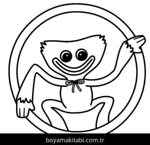 Huggy Wuggy boyama sayfası – eğitici aktivite, yaratıcılık