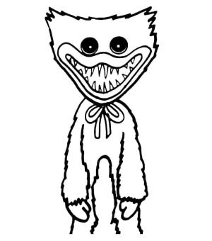 Huggy Wuggy boyama sayfası,  coloring page, Huggy Wuggy Çocuklar için ücretsiz, 