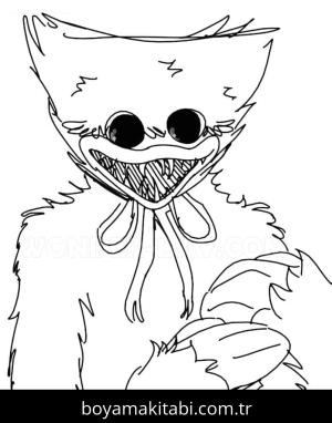 Huggy Wuggy boyama sayfası – ücretsiz yazdır, boyama etkinliği