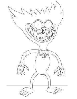 Huggy Wuggy boyama sayfası,  coloring page, Yazdırılabilir Huggy Wuggy, 