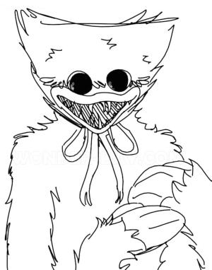 Huggy Wuggy boyama sayfası,  coloring page, Huggy Wuggy’nin Resmi, 