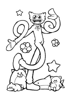 Huggy Wuggy boyama sayfası,  coloring page, Huggy Wuggy Poppy Playtime, 