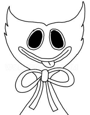 Huggy Wuggy boyama sayfası,  coloring page, Çok komik Huggy Wuggy, 