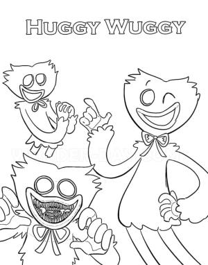 Huggy Wuggy boyama sayfası,  coloring page, Huggy Wuggy Çocuklar için yazdırılabilir, 