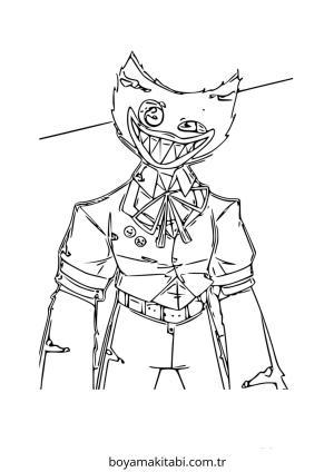 Huggy Wuggy boyama sayfası – ücretsiz yazdır, boyama etkinliği