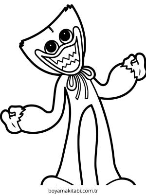 Huggy Wuggy boyama sayfası – yaratıcılık, eğlenceli etkinlik