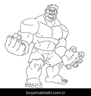 Hulk boyama sayfası – yaratıcılığı geliştirir, keyifli zaman