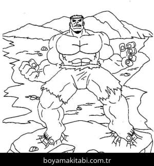Hulk boyama sayfası – yaratıcılığı geliştirir, keyifli zaman